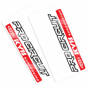 KAYABA FORK DECAL RED