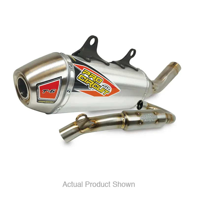 T-6 STAINLESS SYSTEM W/REMOVABLE SPARK ARRESTOR KTM250SXF 2019-22