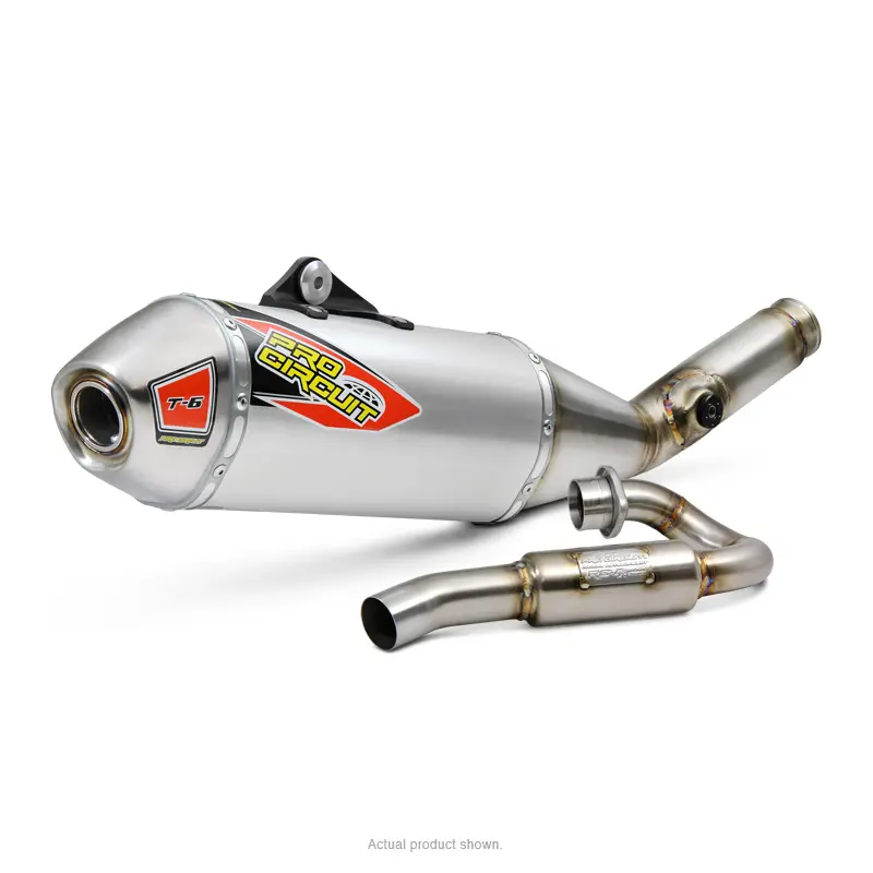 T-6 STAINLESS SYSTEM W/REMOVABLE SPARK ARRESTOR KX450F 19-23/KX450XC 2021-'23