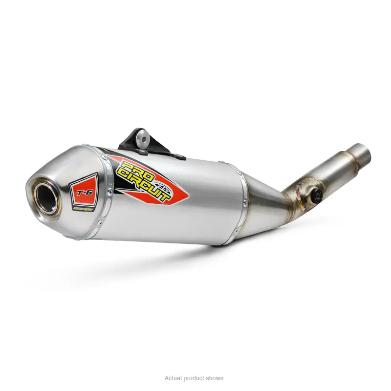 T-6 STAINLESS SLIP-ON W/REMOVABLE SPARK ARRESTOR, KX450F '19-23/KX450XC 2021-'23