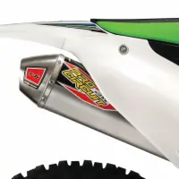 T-6 STAINLESS SLIP-ON SILENCER, KX250F '09-16