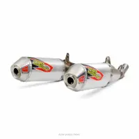 T-6 STAINLESS DUAL SLIP-ON,  CRF450R '19-20