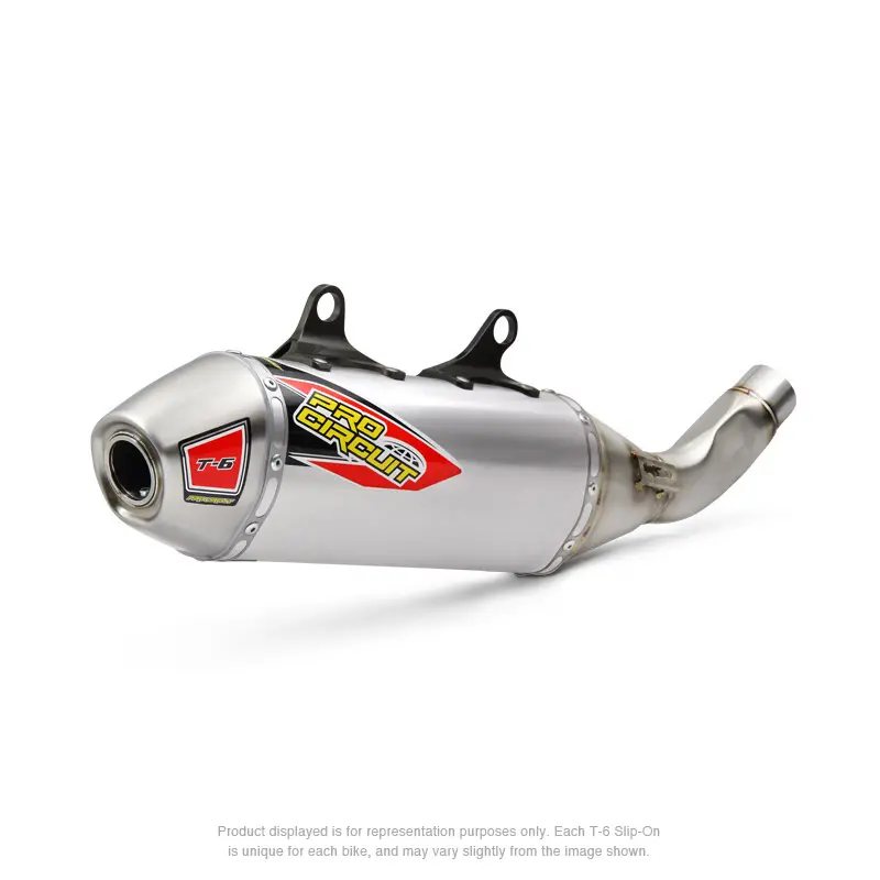 T-6 STAINLESS SLIP-ON W/REMOVABLE SPARK ARRESTOR KTM250SXF 2019-'22