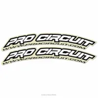 P/C.COM MINI FENDER DECALS (PAIR), WHITE