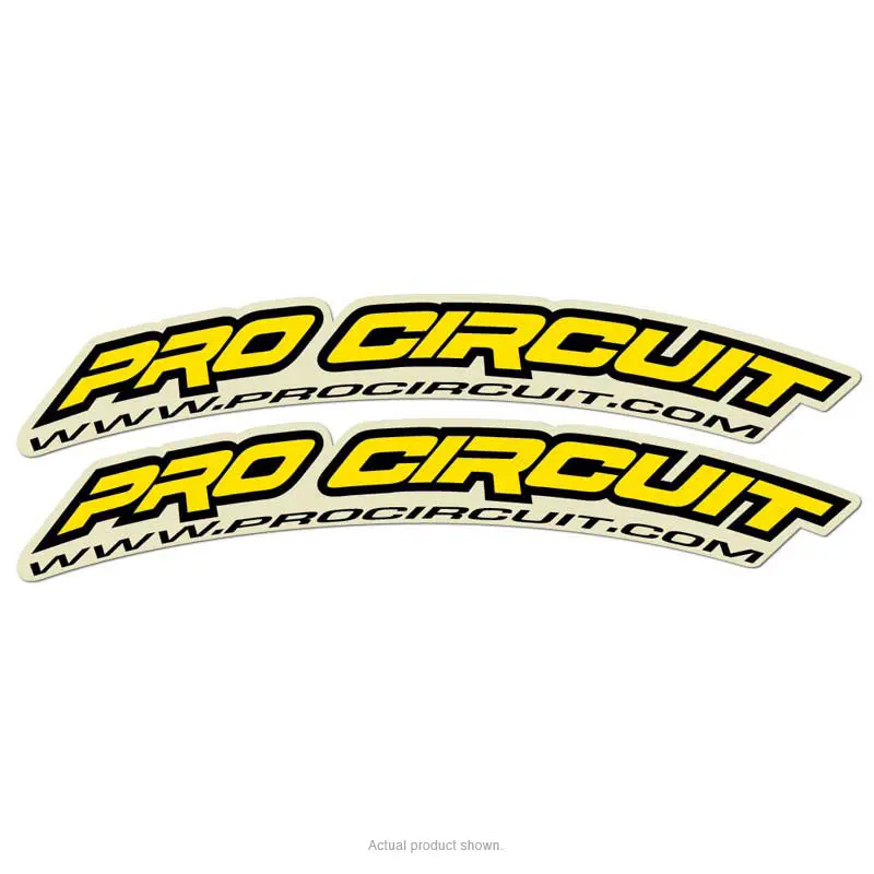 P/C.COM MINI FENDER DECALS (PAIR), YELLOW