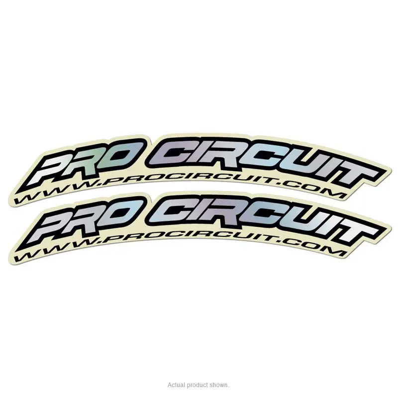 P/C.COM PITBIKE FENDER DECALS (PAIR),HOLOGRAM