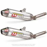 T-4 DUAL SLIP-ON SILENCERS W/MIDPIPE, CRF250R '06
