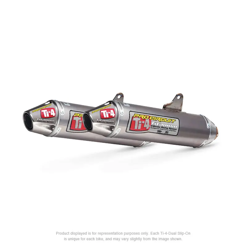 TI-4 DUAL SLIP-ON SILENCERS, CRF250R '06