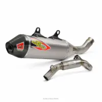 TI-6 PRO TITANIUM SYSTEM W/CARBON END-CAP, KTM450 SXF19-22 /HUSQVARNA FC 450 19-22 , F.E. 2018