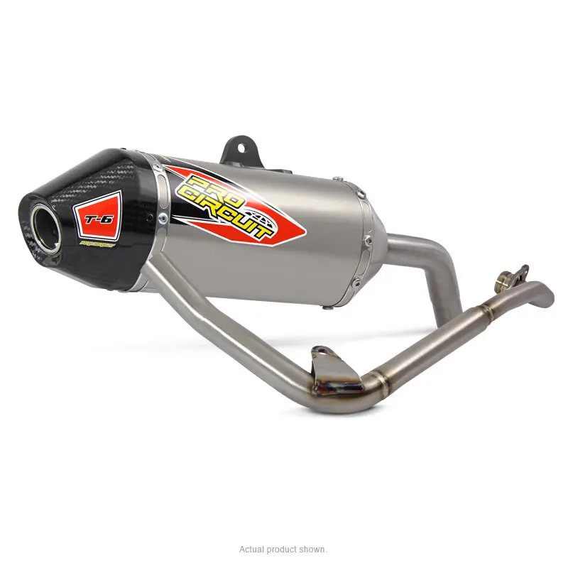T-6 STAINLESS SYSTEM W/TI CANISTER/CARBON END-CAP, GROM 125 '14-15