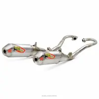 T-6 STAINLESS DUAL SYSTEM W/REMOVABLE SPARK ARRESTORS, CRF250R/RX '2020-'21