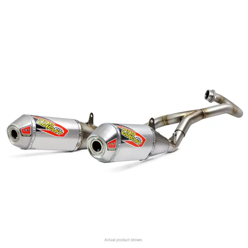 T-6 STAINLESS DUAL SYSTEM, CRF450R/RX '17-18