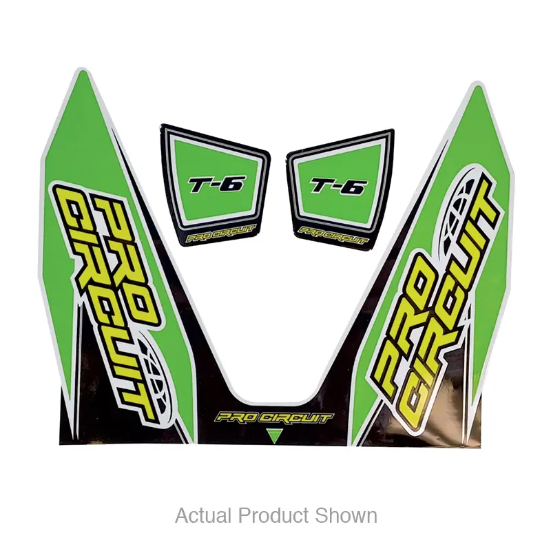 REPLACEMENT T-6 WRAP AND END CAP DECAL GREEN