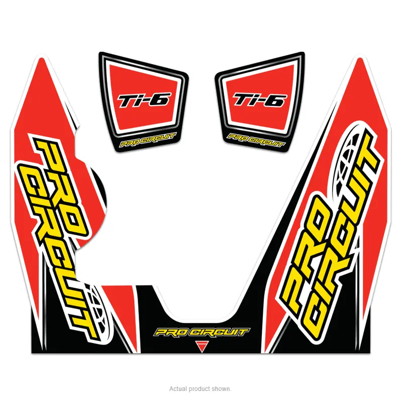 REPLACEMENT TI-6 WRAP AND END CAP DECAL YZ450F