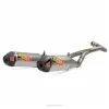 TI-6 PRO DUAL TITANIUM SYSTEM W/CARBON END CAPS, CRF450R/RX '17-18