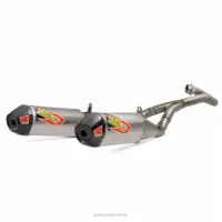 TI-6 PRO DUAL TITANIUM SYSTEM W/CARBON END CAPS, CRF450R/RX '17-18
