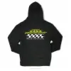 RACER ZIP HOODY BLK xl