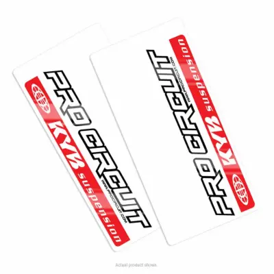 KYB Fork Stickers – Suspension Decals Set – 9x6.5 Inches – Made In USA