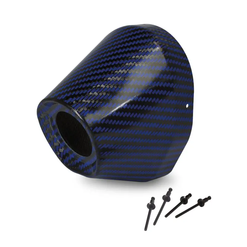 Blue Carbon Fiber End-Cap