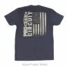 PRO CIRCIUT LOGO FLAG T SHIRT HEATHERED NAVY SM