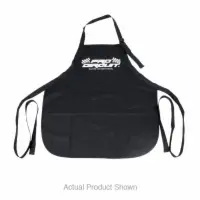 CHECKER FLAG APRON BLK W/ POUCH POCKETS