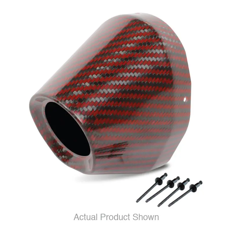 2024 RED CARBON END CAP 4.5"  HOLE 1 3/4