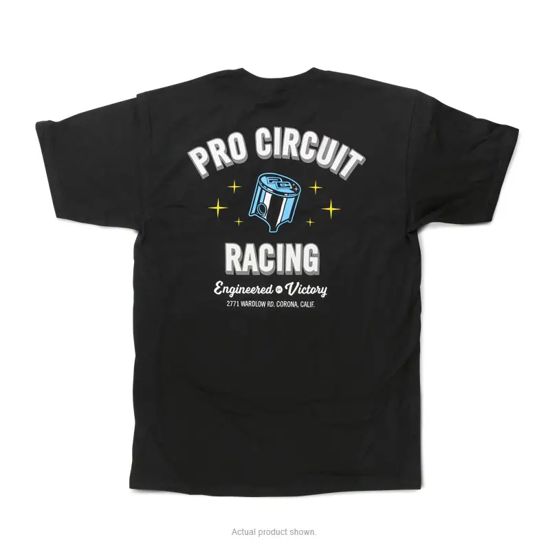 PRO CIRCUIT PISTON TEE BLK XL