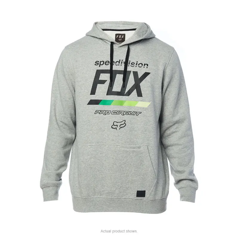 FOX PC DRAFTR PO FLEECE HTR GRY 2X
