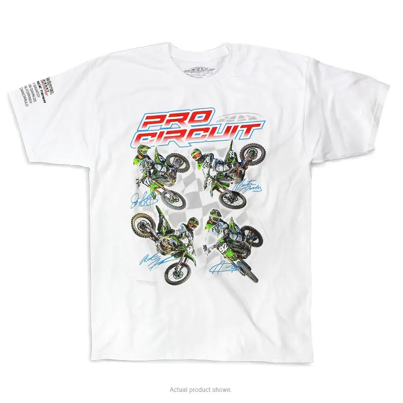 2018 PRO CIRCUIT RIDER T-SHIRT WHITE MD