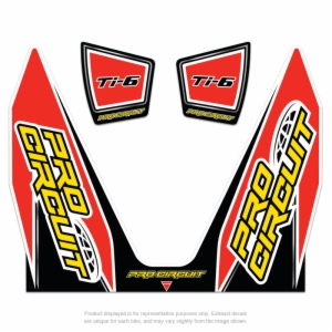REPLACEMENT TI-6 WRAP AND END CAP DECALS KTM