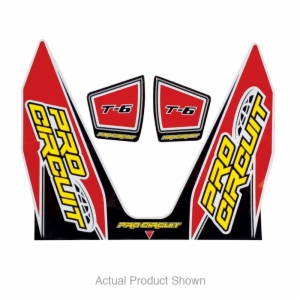 REPLACEMENT T-6 WRAP AND END CAP DECAL RED