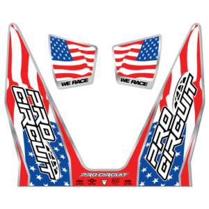 2013 REPLACEMENT USA DECAL (RED)