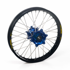 HAAN BLACK REAR RIM/BLUE HUB KX85 SMALL WHEEL 1997-2013