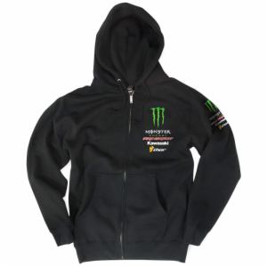 PRO CIRCUIT/MONSTER TEAM FULL LOGO ZIP HOODY LG