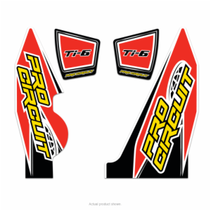 REPLACEMENT TI-6 WRAP AND END CAP DECAL YZ250F