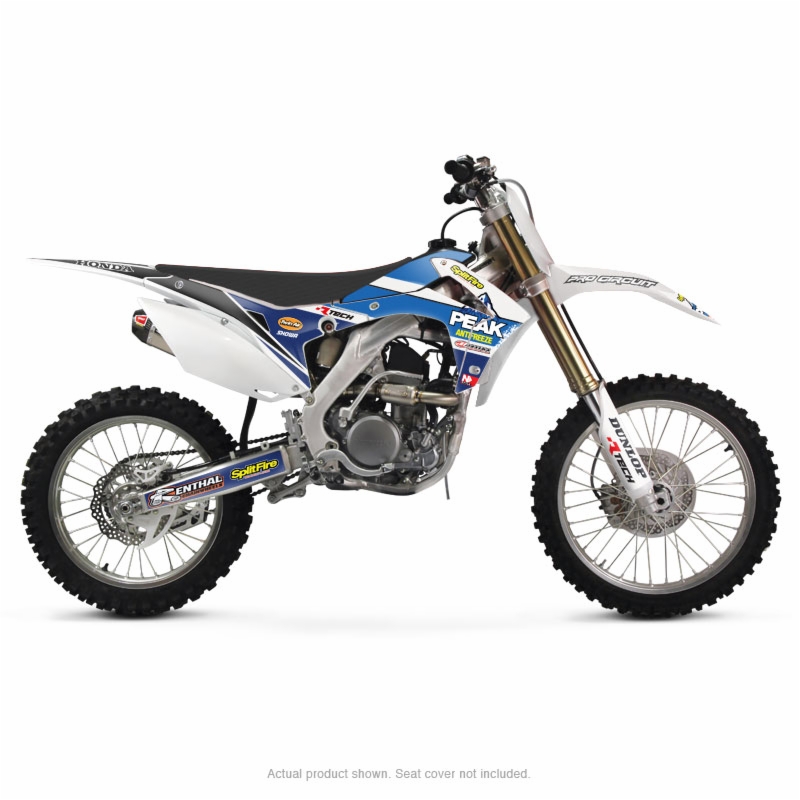 KYB UPPER FORK DECALS MOTOCROSS GRAPHICS MX GRAPHICS PROCIRCUIT CARBON YELLOW 