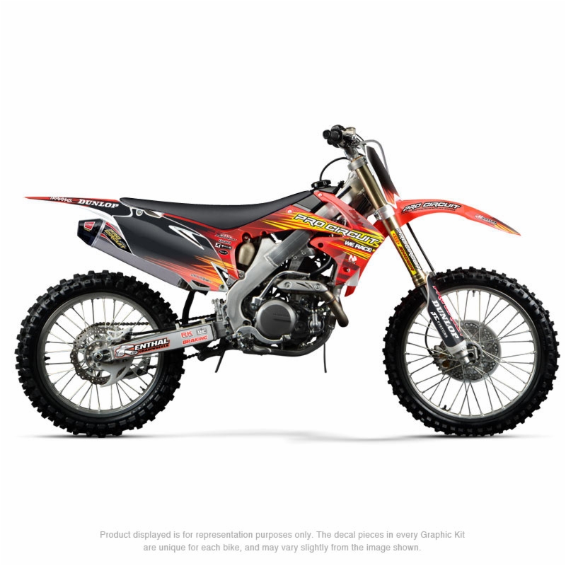 HONDA CRF 450X 2005-2016 MOTOCROSS MX RAD SCOOP GRAPHICS DECALS