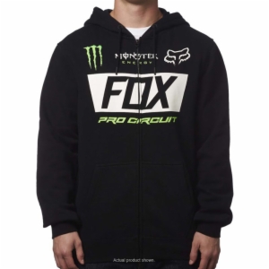 '17 FOX MONSTER PADDOCK ZIP-UP HOODY, SMALL