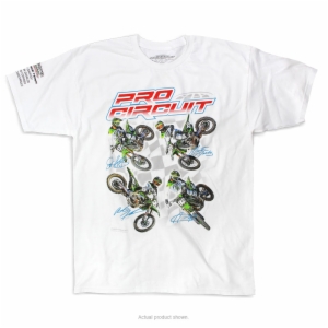 2018 PRO CIRCUIT RIDER T-SHIRT WHITE LG